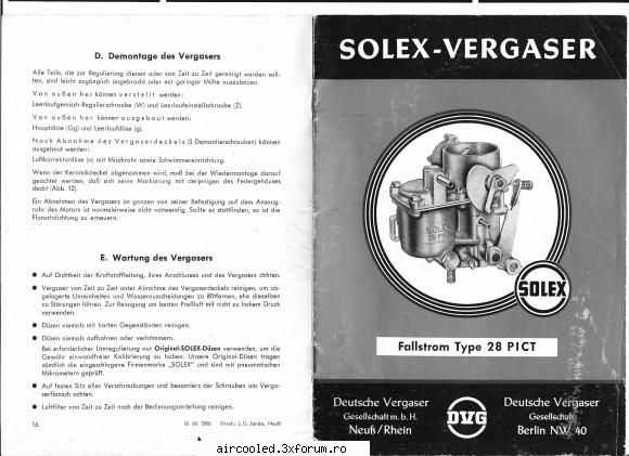ca sa repari un carburator trebuie sa stii cam ce are in el...astzi 28pict reglaj carburator solex