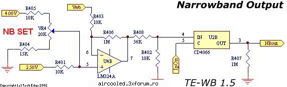 air fuel ratio (afr) iesire narow band