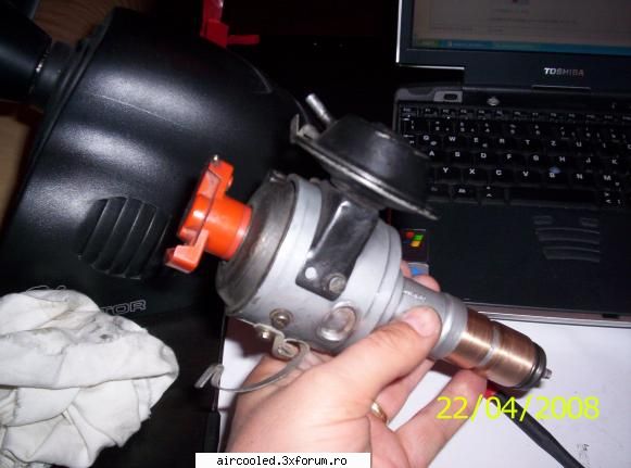 adaptare aprindere golf remonteaza delcoul ordine inversa montarii, avind grija piesele frecare fie