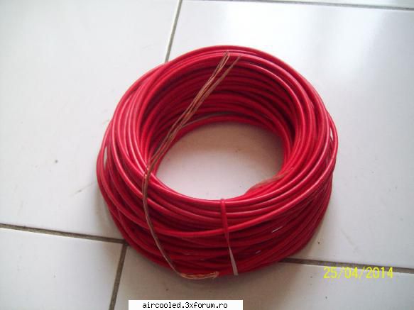 cabluri diverse noi rola rosie, mm2, fire. consideram cablu rigid (nu merge principiu auto decat sniper