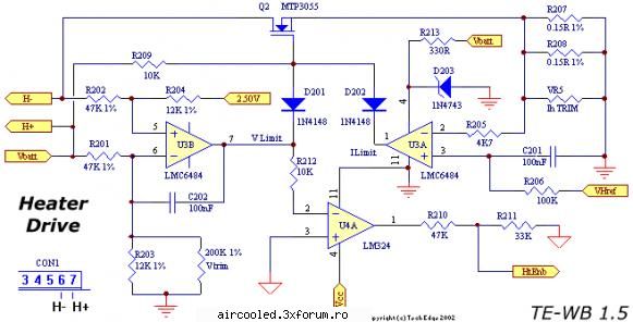 Air Fuel Ratio (AFR) - 3 -driverul pentru incalzirea elementului galvanic - TEHNIC