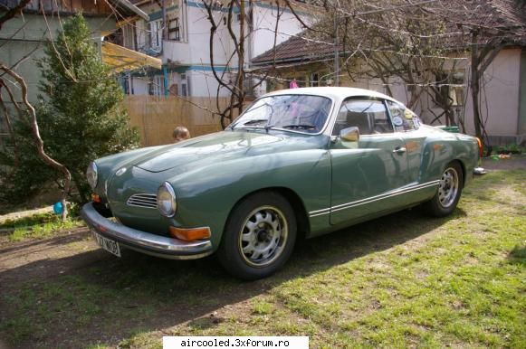 uite un karmann ghia typ 14 fabricat in 1972, adus din germania in 2006, restaurat in este in stare