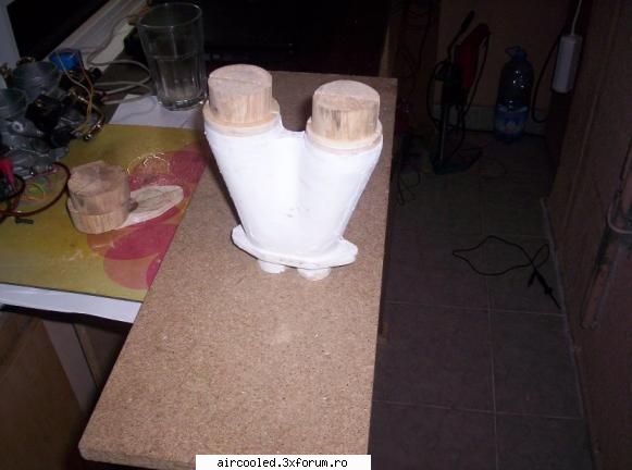DIY - piese turnate - modelul in curs de chituire si slefuire - TEHNIC