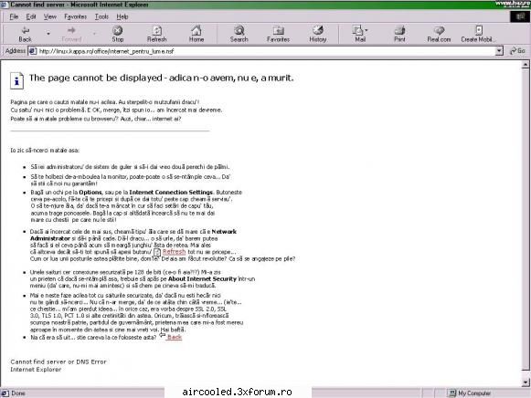FUN - Cannot find server - broscar in timpul liber