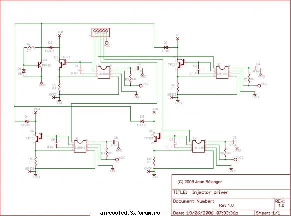 Injectie de benzina ... adaptare pe flat4 - schema de driver circuit .....pentru patru - TUNING