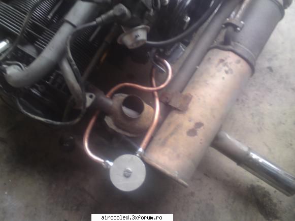 Instalatia de ungere - asa e pe motor .. acum trebie sa ii fac si brida - TEHNIC