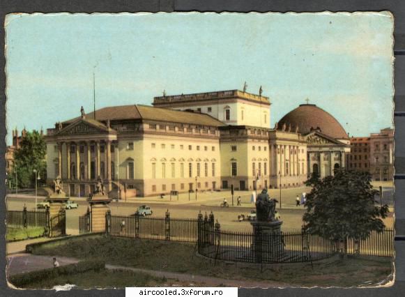 Poze vechi - Opera de Stat din Berlin, 1960. Nelipsita - Istorie VW Aircooled