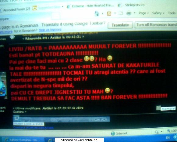 pe parcurs, de la logarea acum..doua luni??? mi-a tooot atras atentzia sa nu mai scriu cu tz :uimit: