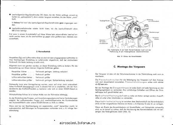 Reglaj Carburator SOLEX - ultimile 2 pagini - TEHNIC