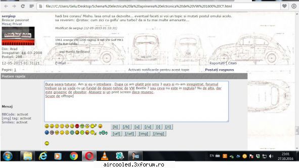 Schema electrica la aprinerea elctronica de VW 1600 CT - Buna seara tuturor. Am si eu o intrebare - TEHNIC