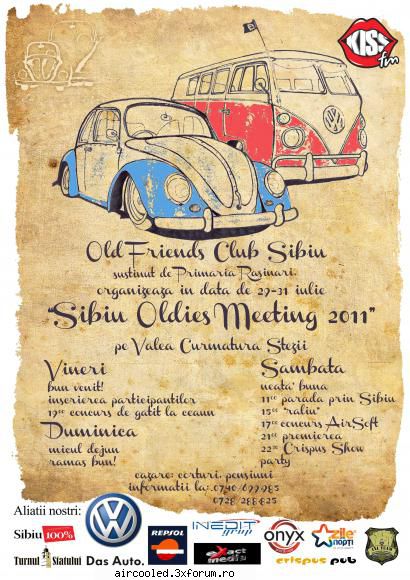 Sibiu Oldies Meeting 2010 si 2011 - Program 2011 Va asteptam!!! - CALATORII si INTALNIRI
