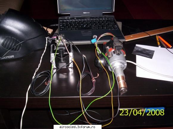 adaptare aprindere tranzistorizata de pe golf - toata instalatia ....cu cele doua fire care sint - TUTORIALE