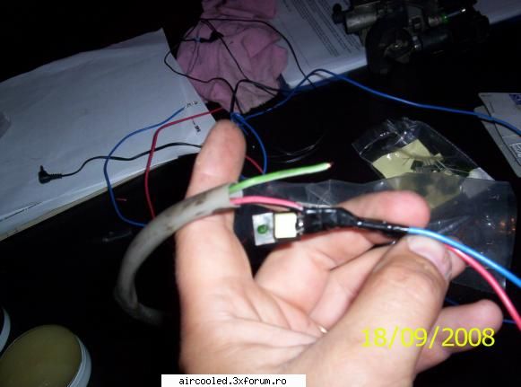 adaptare aprindere tranzistorizata de pe golf - asa se lipesc firele - TUTORIALE