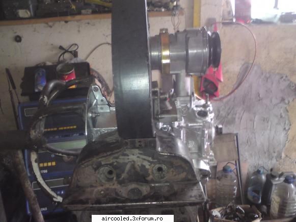 modificare motor CT pentru broasca - si o vedere din lateral .. se vede ca am taiat - TEHNIC